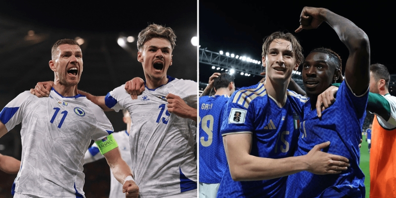 Hiệu suất thi đấu gần đây của Bosnia & Herzegovina vs Ý